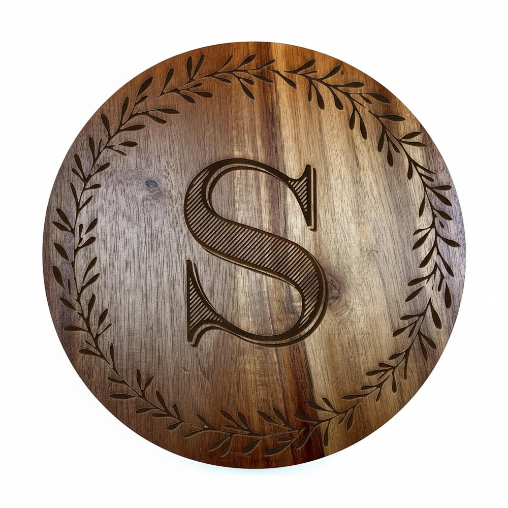 S Wreathe - White Background
