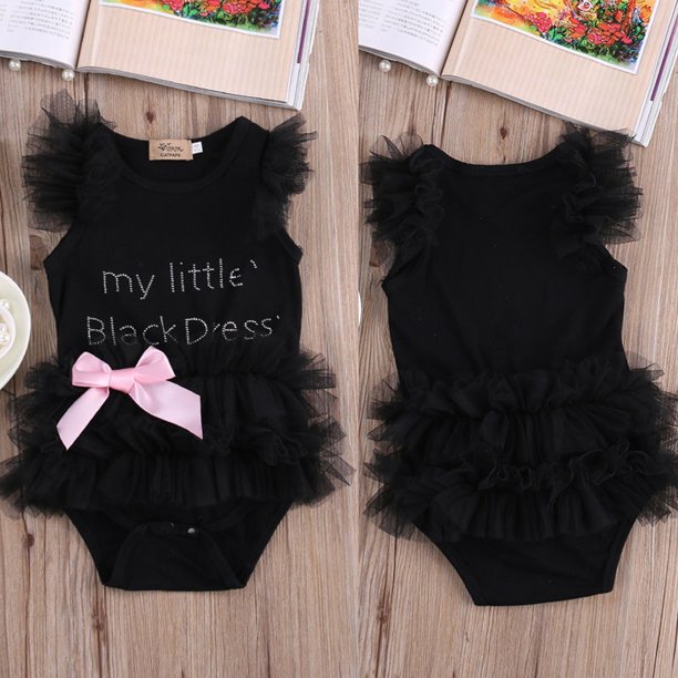 Little Black Dress Onesie - ER45068 0-6 Months Little Black Dress Onesie - ER45068 0-6 Months
