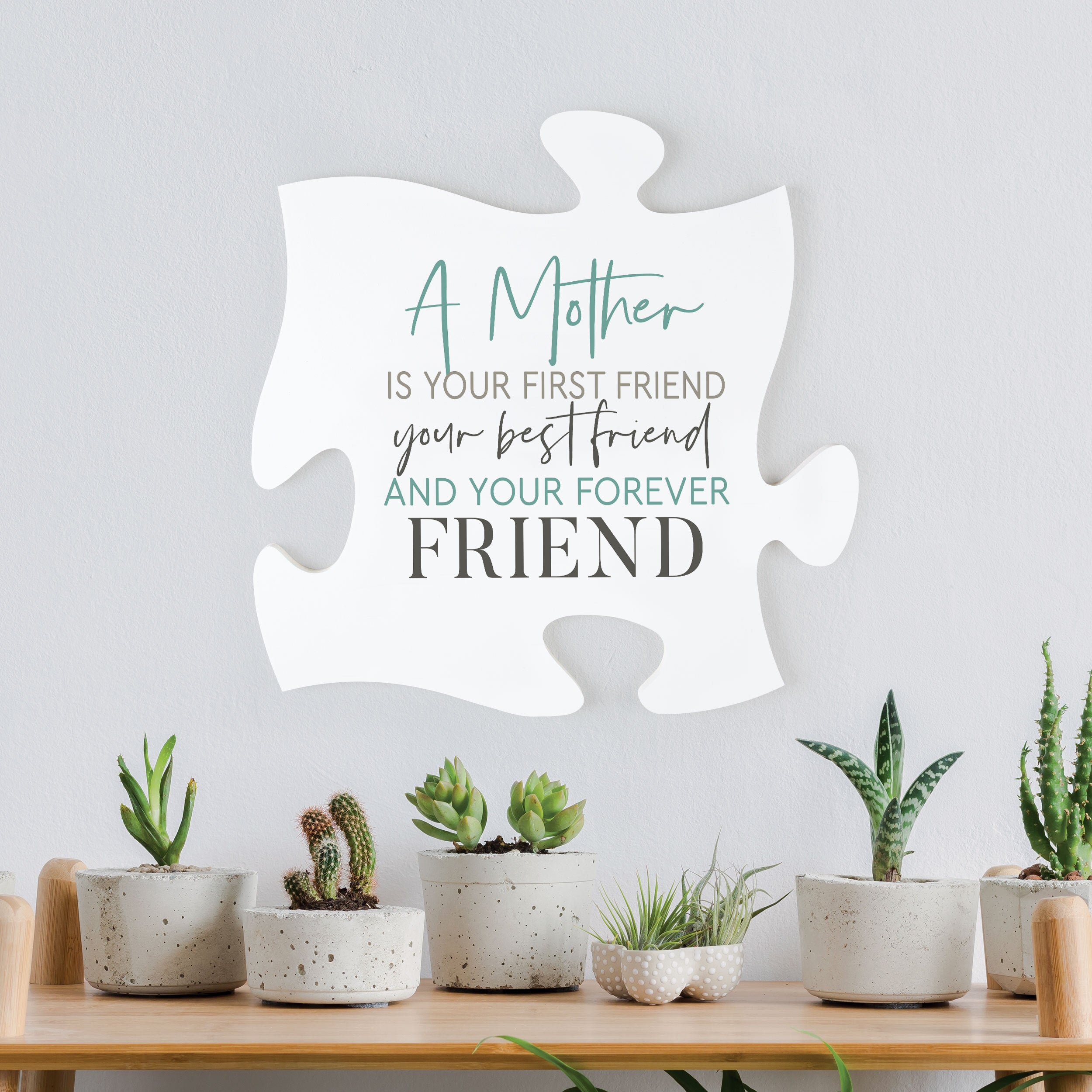 A Mother is a Forever Friend Puzzle Piece – Etched In Time Engraving