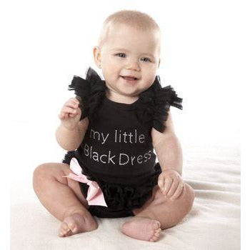 Little black dress onesie for baby girl hotsell